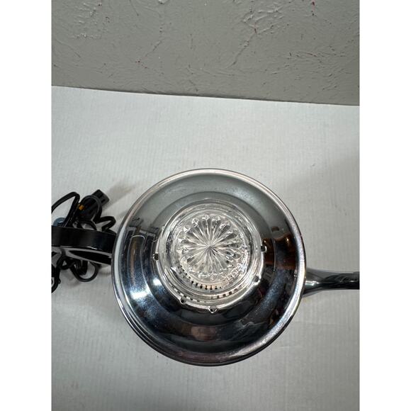 Vintage Keyst-O-Matic KeystOMatic C6605 Chrome Percolator Coffee Pot Electric - Picture 4 of 6